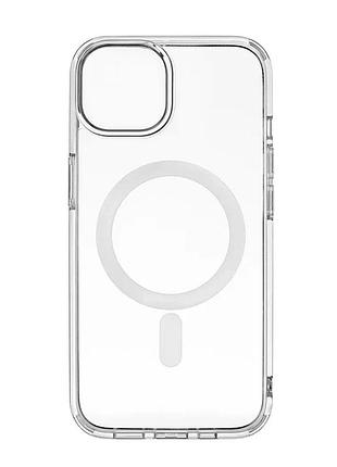 Чохол накладка silicone clear case full magsafe для iphone 14 pro- clear