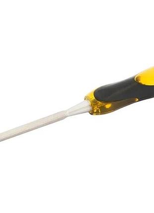 Стамеска плоска для дерева ударна mastertool crv 6 мм з двокомпонентною ручкою 14-1506