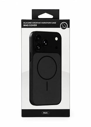 Чохол для смартфона silicone creative variation case mag cover apple iphone 17 pro 1,black