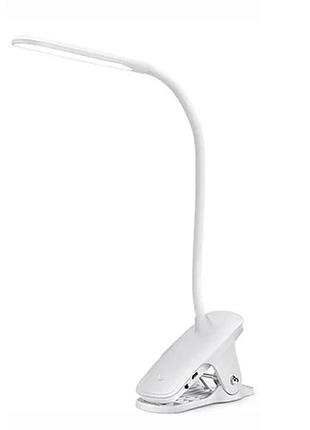 Настільна лампа з акумулятором sb-830 led flexible clip (700mah/5v/4w)- білий