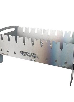 Мангал туристичний складаний mastertool "майстер-шеф" на 9 шампурів 92-0010