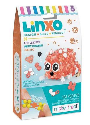 Make it real.linxo: набір для створення брелоків-трансформерів 'звірята' - кошеня