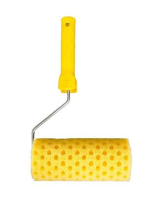 Валик малярський структурний mastertool moltopren decor peas 180 x 80 x 20 мм, ø 6 мм з ручкою 92-6203