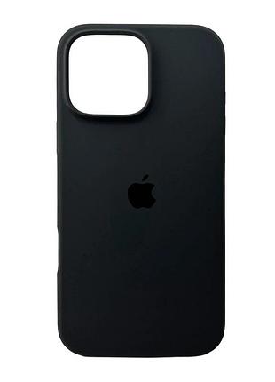 Чохол для смартфона silicone full case aa open cam for apple iphone 16 pro 12,dark grey