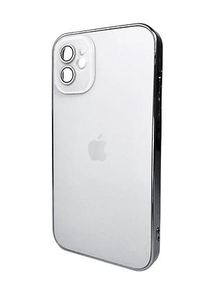 Чохол для смартфона ag glass sapphire frame magsafe logo for apple iphone 12 white