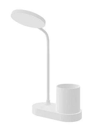 Настільна лампа з акумулятором та органайзером sd-828с led flexible (700mah/5v/5w)- білий