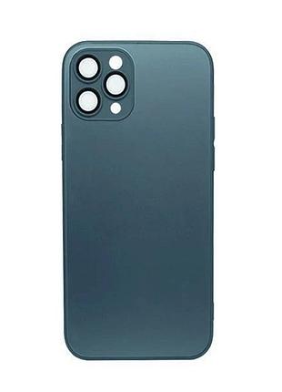 Чохол накладка sapphire matte glass full для iphone 15- blue