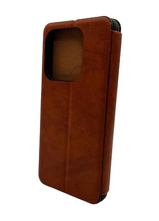 Чохол для смартфона leather premium for xiaomi redmi 15c (europe version) brown