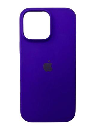 Чохол для смартфона silicone full case aa open cam for apple iphone 16 pro 22,dark purple