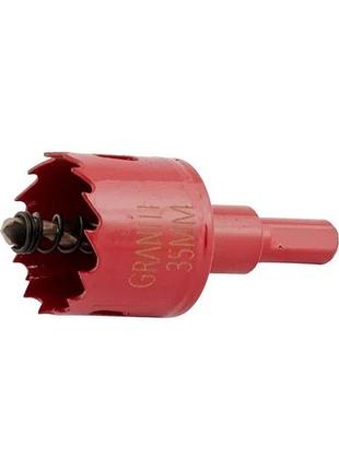 Свердло корончате granite bi-metal hss m42 35 мм 6-09-035