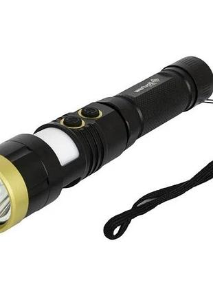 Ліхтар магнітний wertvoll 8 режимів led+white/red/blue ip44 li-ion 2000 mah/t 7000 k/300 lum al 157х32 мм rx-8006