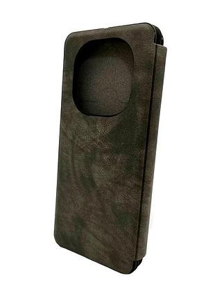 Чохол для смартфона leather premium for xiaomi redmi note 14 pro 4g grey