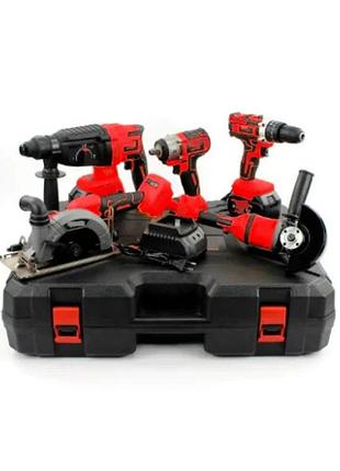 Набор инструментов kar221 5в1 48v красный