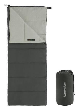 Спальний мішок naturehike f150 nh22msd05, правий, графіт