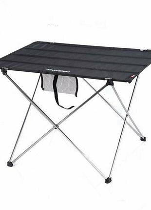 Стол раскладной naturehike nh20jj020,1680d oxford / алюминий, размер l, черный