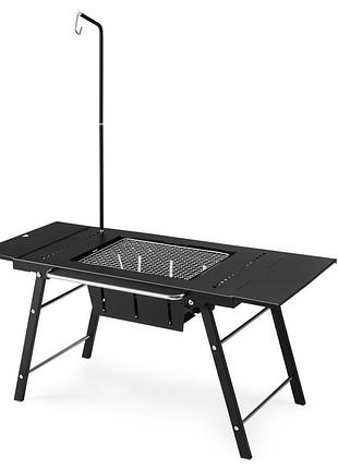 Стол для барбекю стальной naturehike cnk2350cf018, черный