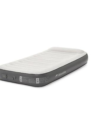 Самонадувающийся матрас, одноместный, со встроенной помпой naturehike cnk2450ws040, 250 мм, серый