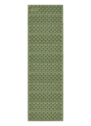 Коврик складной ixpe naturehike cnk2550ws030, алюминиевая пленка, 195x60x1.8 см, оливковый-зеленый