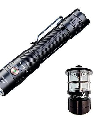 Ліхтар тактичний ручний fenix pd35r ace led 2000 лм + наключний ліхтар cl01 (чорний) | лімітована серія