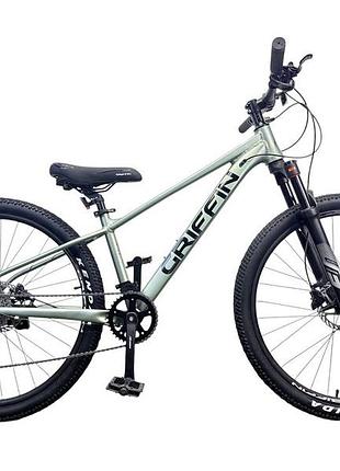 Велосипед al griffin turbo 26" рама-13" disk оливковий (13077)