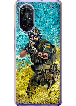 Чехол на huawei nova 8 воин зсу из силикона fch_0173132