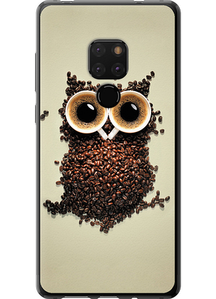 Чехол на huawei mate 20 сова из кофе из пластика fch_0173336