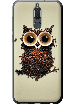 Чехол на huawei mate 10 lite сова из кофе из силикона fch_0173337