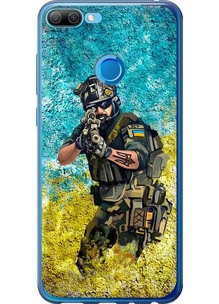 Чехол на huawei honor 9i воин зсу из силикона fch_0173138