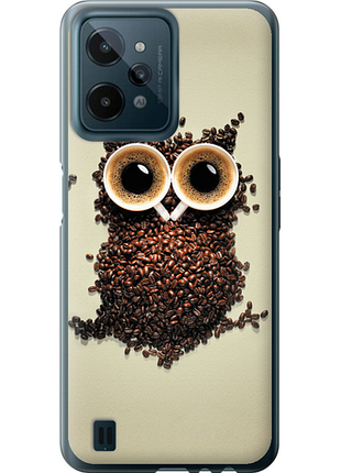 Чехол на realme c31 сова из кофе из силикона fch_0173308
