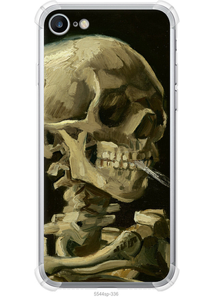 Чехол на iphone 7 винсент ван гог. череп из силикона fch_0173249