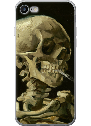 Чехол на iphone 7 винсент ван гог. череп из пластика fch_0173186