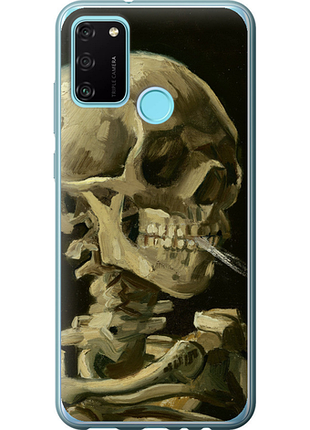 Чехол на huawei honor 9a винсент ван гог. череп из силикона fch_0173193