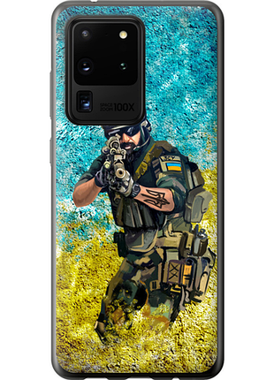 Чехол на samsung galaxy s20 ultra воин зсу из пластика fch_0003187