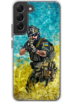 Чехол на samsung galaxy s22 plus воин зсу bumper fch_0173151