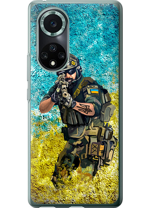 Чехол на huawei nova 9 pro воин зсу из силикона fch_0173135