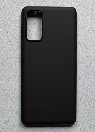 Samsung galaxy s20 fe чехол (бампер, накладка) чорний, матовий, пластик