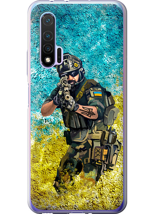 Чехол на huawei nova 6 воин зсу из силикона fch_0173131