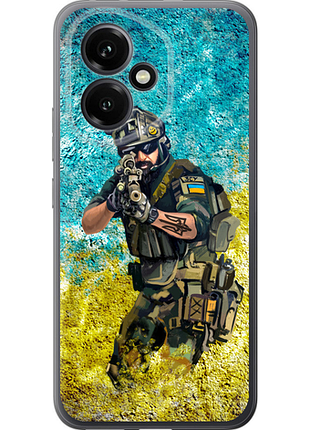 Чехол на huawei honor 400 5g воин зсу из силикона fch_0173155