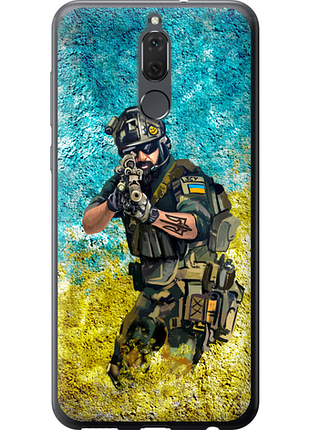 Чехол на huawei mate 10 lite воин зсу из пластика fch_0173147