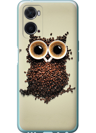 Чехол на oppo a76 сова из кофе из силикона fch_0173314