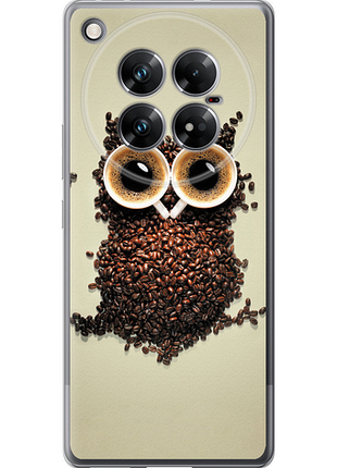 Чехол на infinix zero 40 5g сова из кофе из силикона fch_0173424
