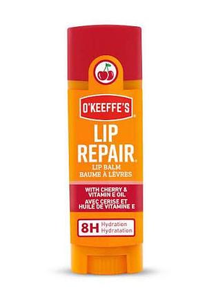 O’keeffe’s lip repair cherry & vitamin e — бальзам для дуже сухих і потрісканих губ, сша, без картонного пакування