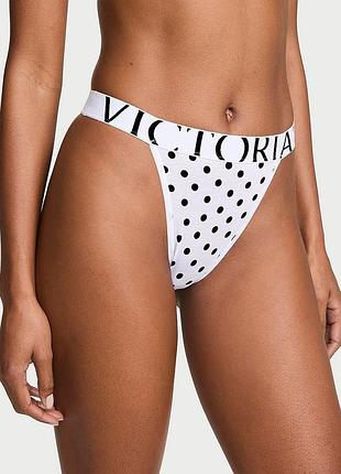 Женские трусики victoria's secret (2854496851) exploded logo cotton 90s brief xs белые