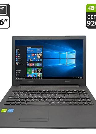 Ноутбук lenovo ideapad 110-15ibd / 15.6" (1366x768) tn / intel pentium 3825u (2 (4) ядра по 1.9 ghz) / 8 gb ddr3 / 500 gb hdd /