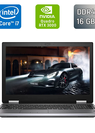Мобильная рабочая станция б-класс dell precision 7540 / 15.6" (1920x1080) ips / intel core i7-9850h (6 (12) ядер по 2.6 - 4.6 ghz)