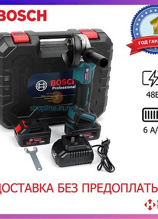 Акумуляторна болгарка bosch gwx 48v-10c (48v, ø125 мм).