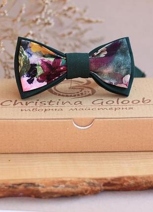 Галстук-бабочка christina goloob romantik one size темно-зеленый