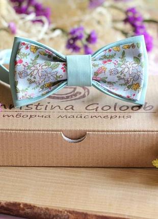 Краватка-метелик christina goloob romantik one size м'ятний