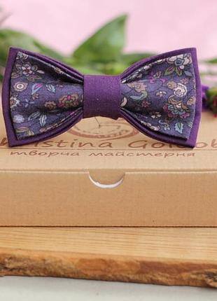 Краватка-метелик christina goloob romantik one size фіолетовий