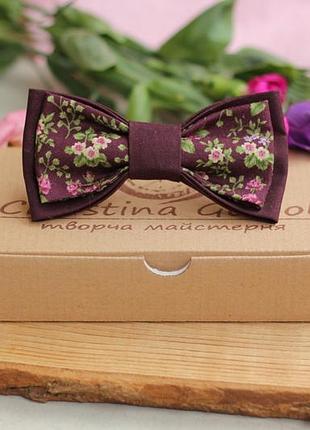 Галстук-бабочка christina goloob romantik one size сливовый